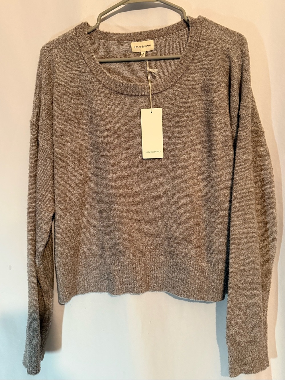 Thread & Supply Women’s L Coco Melange Soft Knit Sweater NWT DailyLook